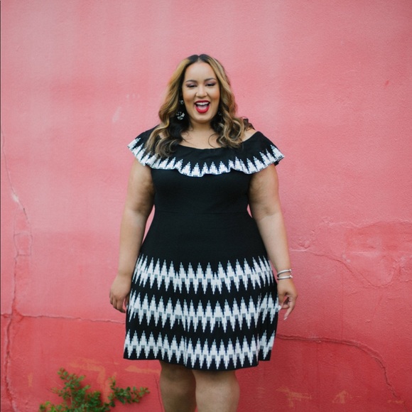 Lane Bryant Dresses & Skirts - Lane Bryant Knit flounce dress